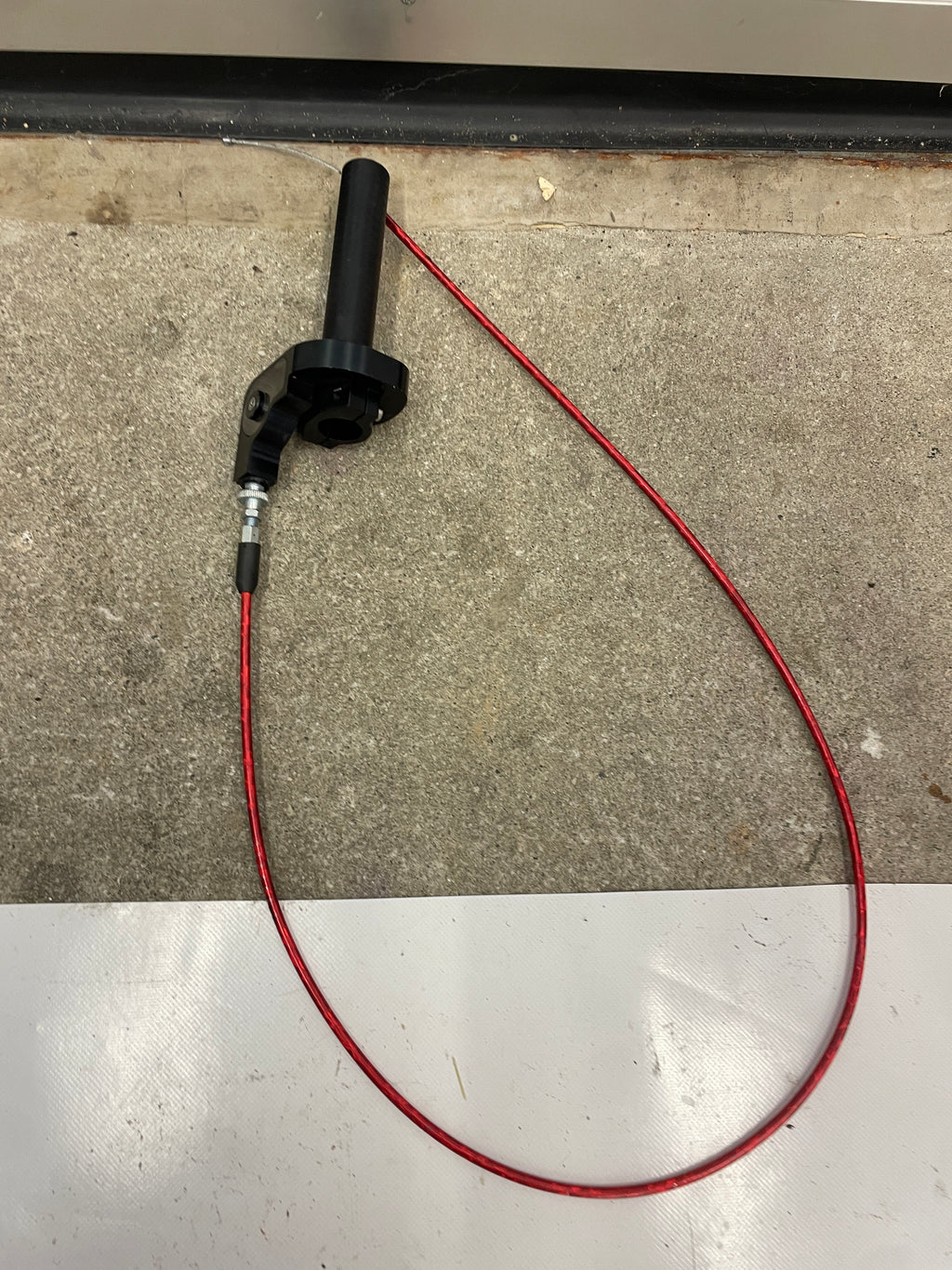 Kurzhub Gasgriff Schwarz Universal CNC