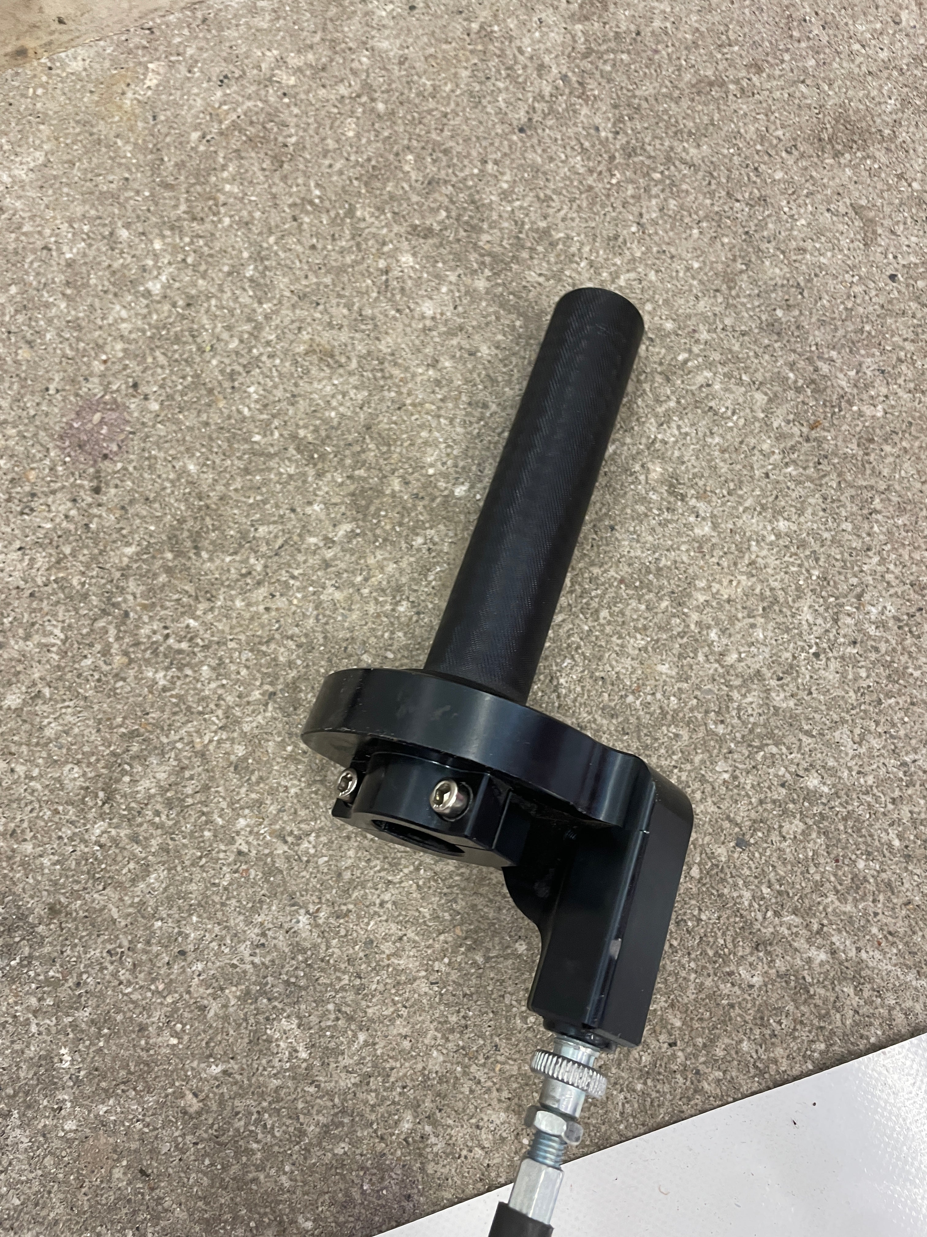 Kurzhub Gasgriff Schwarz Universal CNC