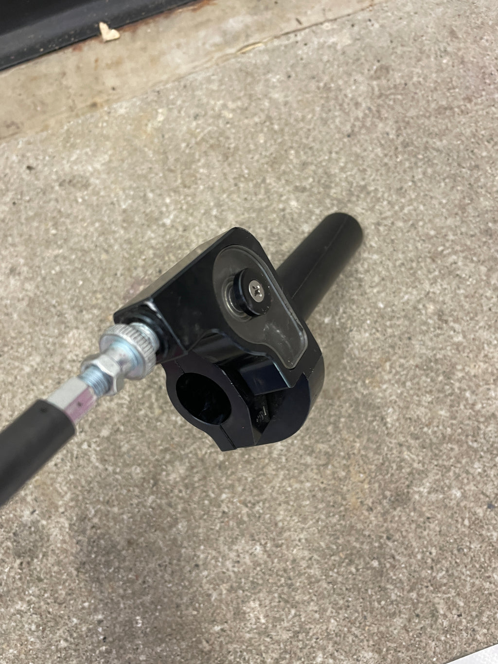 Kurzhub Gasgriff Schwarz Universal CNC